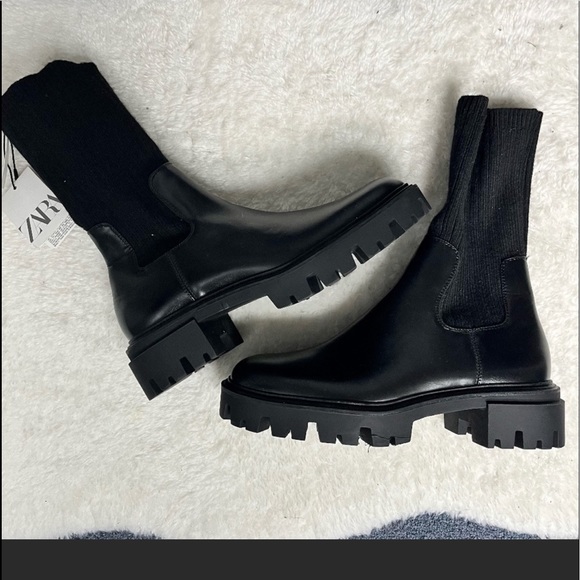 Zara sock style ankle boots - Picture 10 of 10